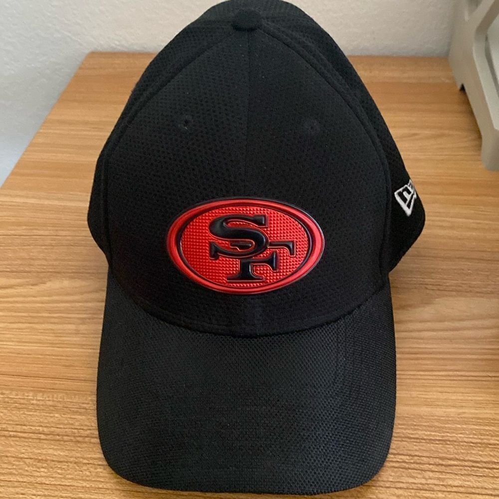 NEW ERA SanFrancisco 49RS Black SF Logo Cap Size L/XL